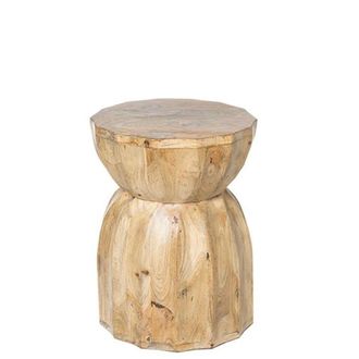 Koketto Home Mesa moderna en madera de mango con acabado natural