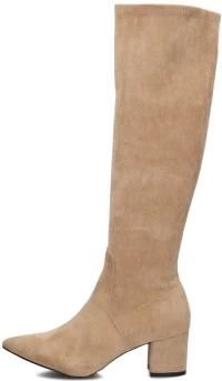 Omoda Schoenen, Dames, Beige, 43 EU, Su&egrave;de, Beige Hoge Laarzen 0591-5
