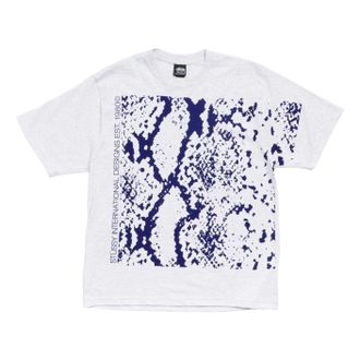St&uuml;ssy Snakeskin T-Shirt Ash Heather 1905199-ASHH