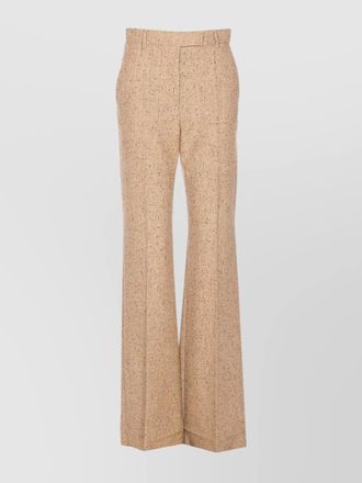 Valentino Garavani boucl&eacute; wool flared trousers
