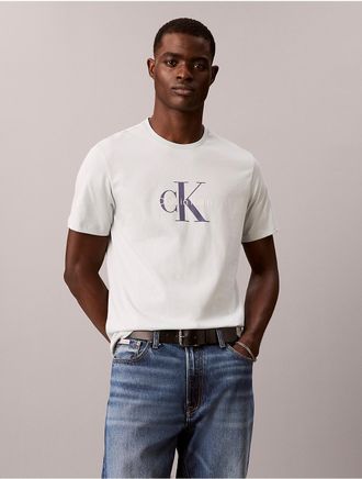 Calvin Klein Jeans Calvin Klein Mens Monologo Tee - Light/Pastel Green - 2XL