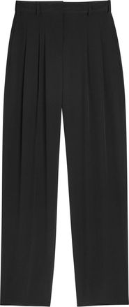 Joseph Tarn Silk-crepe Trousers - Black - 44 (UK16 / XL)