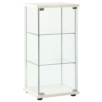 Berkfield Home Storage Cabinet Tempered Glass White