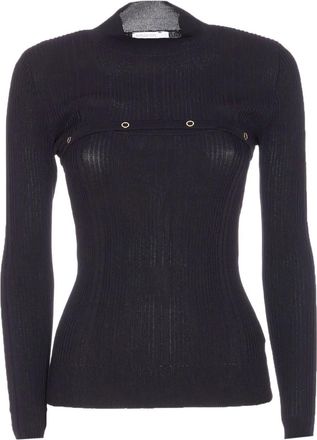 Patrizia Pepe Top a coste - Nero