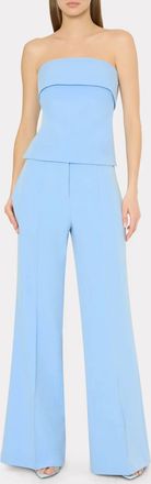 Milly Nash Cady Pants In Light Blue