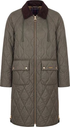Barbour Osbourne Quilted Jacket - Dames - Jassen - Groen - Maat: S Corduroy