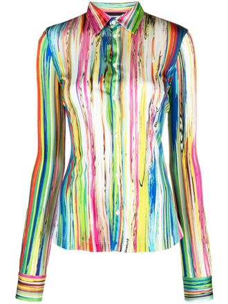 Dsquared2 Gestreept blouse - Geel