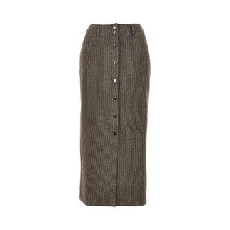 Emporio Armani Knitted midi skirt Woman 38