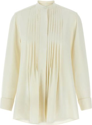 Brioni Dames, Blouses & Shirts, Wit, Maat: M Zijde