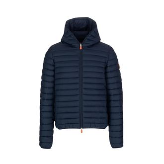 Save The Duck Heren Donkerblauwe Nylon Jas - Heren - Winterjassen - Blauw - 2XL - Nylon - Jassen