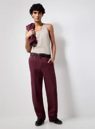 Le 31 Mens Pure European linen pant Paris fit - High rise relaxed