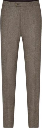 Oscar Jacobson Denz Broeken - Heren - Nette broeken - Beige - M - Wol - Broeken