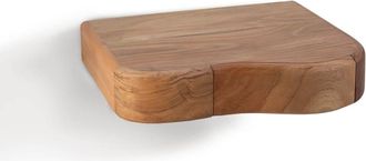 Moycor Mesita flotante irregular madera beige anch. 45 cm