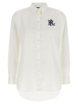 Lauren Ralph Lauren White Regular Embroidered Shirt