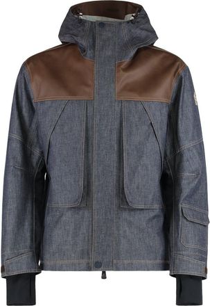 Moncler Ski Jacket Padded In Denim