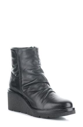 Bos. & Co. Alina Waterproof Platform Wedge Bootie in Black at Nordstrom Rack, Size 10-10.5Us / 41Eu