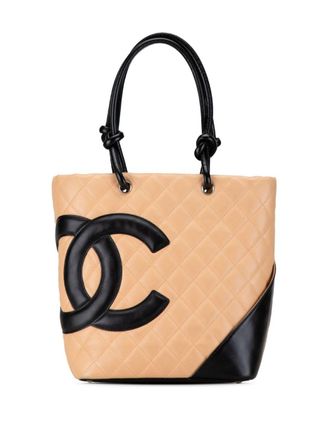 Chanel Borsa a mano Cambon Ligne media 2003-2004 - Marrone