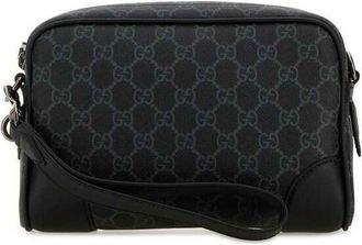 Gucci Gucc Printed Canvas GG Emblem Crossbody Bag