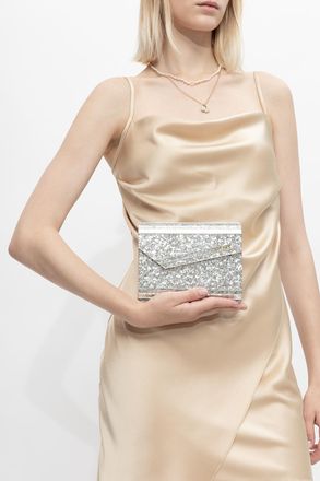 Jimmy Choo London Candy Clutch, Womens, Silver