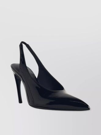 The Attico pointed toe slingback viper glossy finish