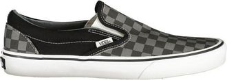Vans Mens Classic Slipon Checkerboard Casual Shoe - Black - Size EU 43