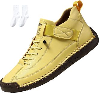 Generic Comfort Wear Orthopedic Shoes, Women Men Orthopedic Support Handmade Leather Shoes, Soft Comfort Orthopedics Support, Slip On Flat Loafers (P8,37)