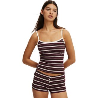 Cotton On Womens Dreamy Soft Longline Cami in Chocolate Plum Crushed at Nordstrom, Size X-Small