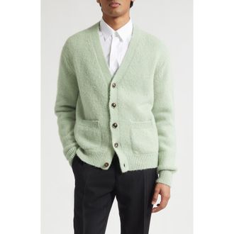 Tom Ford Alpaca Blend Cardigan in Iced Pistachio at Nordstrom, Size 48 Us