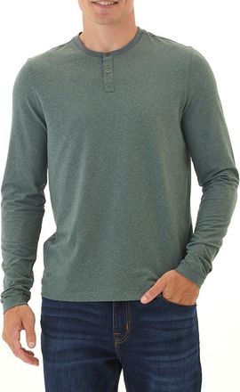 Threads 4 Thought Frederick Luxe Stretch Jersey Henley in Heather Serrano at Nordstrom, Size Xx-Large