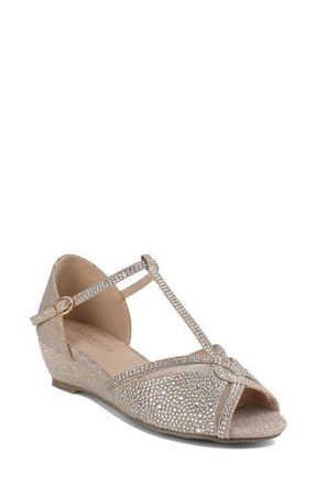 Paradox London Janelle Wedge Sandal in Champagne at Nordstrom, Size 9.5