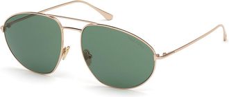 Tom Ford FT0796 COBRA 28N Mens Sunglasses Gold Size 59