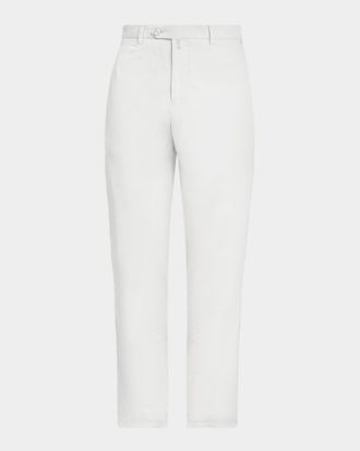 Kiton Extended-Tab Flat-Front Trousers