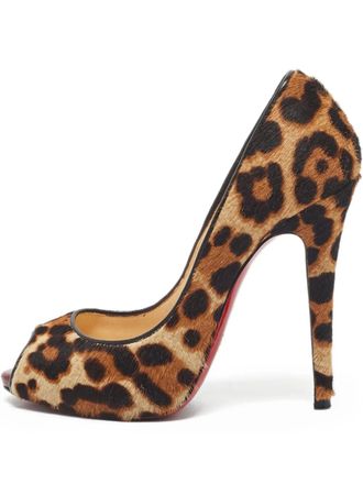 Christian Louboutin leopard-print heeled pumps - Brown
