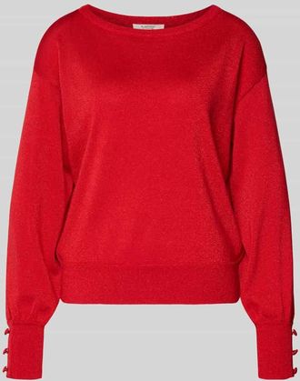 b.young B.Young Strickpullover mit Zierknöpfen Modell MOBBE in Rot, Größe XXL