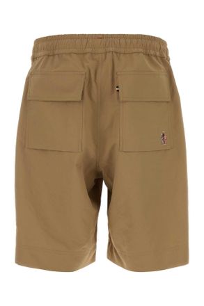 Moncler Mens Beige Polyester Bermuda Shorts 23l Base Fabric