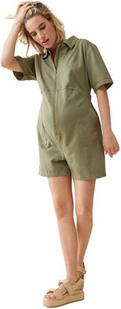 Ingrid & Isabel UTILITY ROMPER in Olive at Nordstrom, Size X-Small