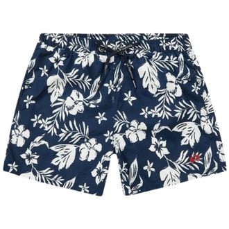 La Martina Costume da bagno Valdo Print Blue - - Swimwear - Uomo - Multicolore - M