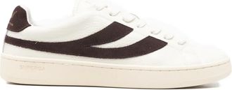 Superga Sneakers in pelle con righe - Bianco