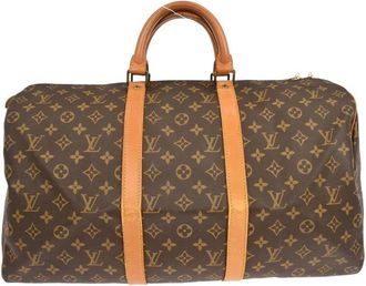 Louis Vuitton Pre-owned Weekend Bags, female, Brown, Size: ONE SIZE Pre-owned Keepall Duffle Bag