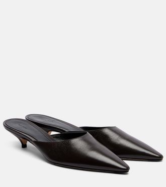 The Row Mica leather mules