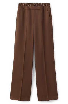 Mango Wide Leg Pants in Brown at Nordstrom, Size 2