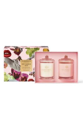 Glasshouse Fragrances Soy Candle Duo Gift Set in Pink at Nordstrom