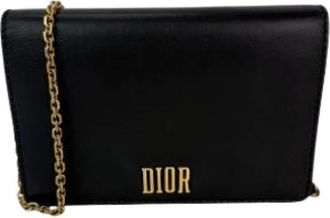 Dior Pre-owned Vintage Cross Body Bag - Dames - Vintage Schoudertas - Zwart - ONE Size - Leer - Vintage