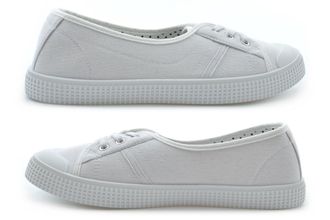 Generic Ladies Low Tops Size 5 Womens Low Tops Size 7 Ladies Cushioned Trainer Womens Pump Slip On Trainer Plimsolls Slip On Trainers Canvas Shoe Plimsoll Can