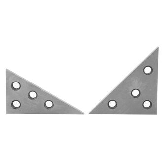 OEM Bloques Angulares Met&aacute;licos, Juego De 2 Bloques Angulares De 30/60/90 Y 45/45/90&deg;, Precisi&oacute;n &plusmn;20 Segundos