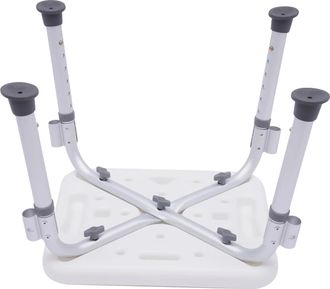 OEM Silla De Ducha, Altura Regulable, Dise&ntilde;o Antideslizante, Color Blanco