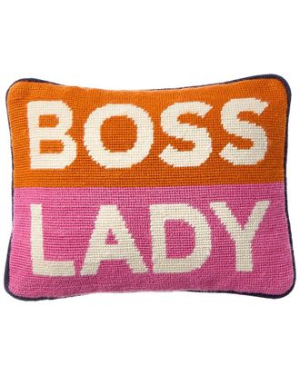 Jonathan Adler Us Boss Lady Needlepoint Pillow