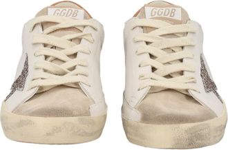 Golden Goose Super-Star Vintage-Inspired Star Leather Sneakers
