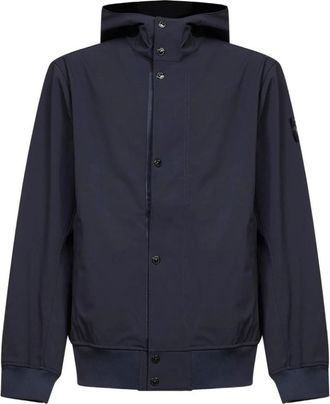 Stone Island Light Soft Shell-R Jacket - Heren - Zomerjassen - Blauw - XL - Polyester - Jassen