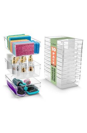 Sorbus 10-Pack Clear Storage Bins at Nordstrom Rack